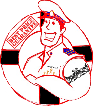A cartoon of a man in uniform with the words 